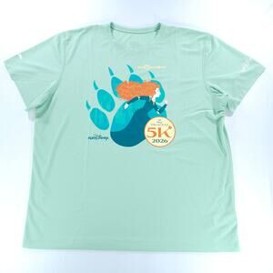 Brooks runDisney Disney Princess 5K 2026 Merida Women's XXL Mint Race Shirt WDW